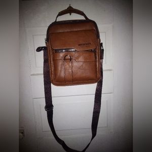 Weixier Brown Leather Crossbody NWOT